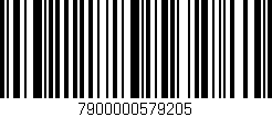 Código de barras (EAN, GTIN, SKU, ISBN): '7900000579205'