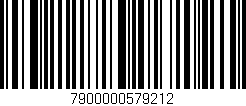 Código de barras (EAN, GTIN, SKU, ISBN): '7900000579212'