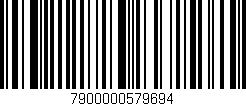 Código de barras (EAN, GTIN, SKU, ISBN): '7900000579694'