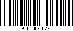 Código de barras (EAN, GTIN, SKU, ISBN): '7900000600763'