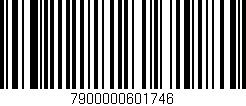 Código de barras (EAN, GTIN, SKU, ISBN): '7900000601746'