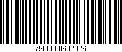 Código de barras (EAN, GTIN, SKU, ISBN): '7900000602026'