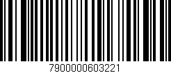 Código de barras (EAN, GTIN, SKU, ISBN): '7900000603221'