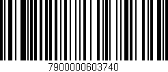 Código de barras (EAN, GTIN, SKU, ISBN): '7900000603740'