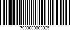 Código de barras (EAN, GTIN, SKU, ISBN): '7900000603825'