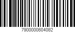 Código de barras (EAN, GTIN, SKU, ISBN): '7900000604082'