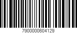Código de barras (EAN, GTIN, SKU, ISBN): '7900000604129'