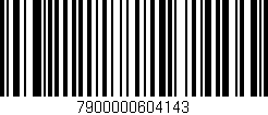 Código de barras (EAN, GTIN, SKU, ISBN): '7900000604143'