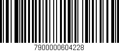 Código de barras (EAN, GTIN, SKU, ISBN): '7900000604228'