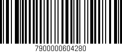 Código de barras (EAN, GTIN, SKU, ISBN): '7900000604280'