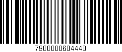 Código de barras (EAN, GTIN, SKU, ISBN): '7900000604440'
