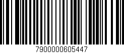 Código de barras (EAN, GTIN, SKU, ISBN): '7900000605447'
