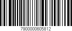 Código de barras (EAN, GTIN, SKU, ISBN): '7900000605812'