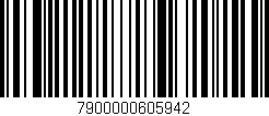 Código de barras (EAN, GTIN, SKU, ISBN): '7900000605942'