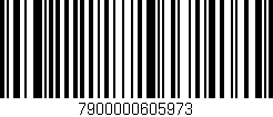 Código de barras (EAN, GTIN, SKU, ISBN): '7900000605973'