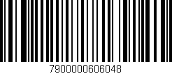 Código de barras (EAN, GTIN, SKU, ISBN): '7900000606048'
