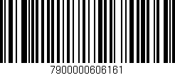 Código de barras (EAN, GTIN, SKU, ISBN): '7900000606161'