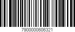 Código de barras (EAN, GTIN, SKU, ISBN): '7900000606321'