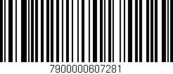 Código de barras (EAN, GTIN, SKU, ISBN): '7900000607281'