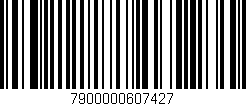Código de barras (EAN, GTIN, SKU, ISBN): '7900000607427'