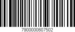 Código de barras (EAN, GTIN, SKU, ISBN): '7900000607502'