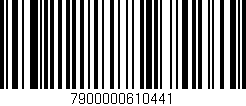 Código de barras (EAN, GTIN, SKU, ISBN): '7900000610441'