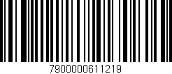 Código de barras (EAN, GTIN, SKU, ISBN): '7900000611219'