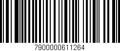 Código de barras (EAN, GTIN, SKU, ISBN): '7900000611264'