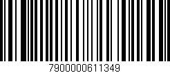 Código de barras (EAN, GTIN, SKU, ISBN): '7900000611349'