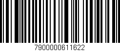Código de barras (EAN, GTIN, SKU, ISBN): '7900000611622'