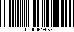 Código de barras (EAN, GTIN, SKU, ISBN): '7900000615057'