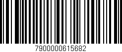 Código de barras (EAN, GTIN, SKU, ISBN): '7900000615682'