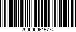 Código de barras (EAN, GTIN, SKU, ISBN): '7900000615774'