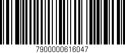 Código de barras (EAN, GTIN, SKU, ISBN): '7900000616047'