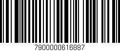 Código de barras (EAN, GTIN, SKU, ISBN): '7900000616887'