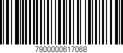 Código de barras (EAN, GTIN, SKU, ISBN): '7900000617068'