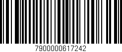 Código de barras (EAN, GTIN, SKU, ISBN): '7900000617242'