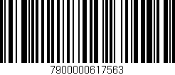 Código de barras (EAN, GTIN, SKU, ISBN): '7900000617563'