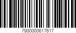 Código de barras (EAN, GTIN, SKU, ISBN): '7900000617617'