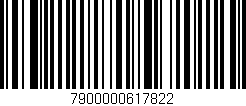 Código de barras (EAN, GTIN, SKU, ISBN): '7900000617822'