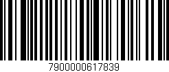 Código de barras (EAN, GTIN, SKU, ISBN): '7900000617839'
