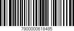 Código de barras (EAN, GTIN, SKU, ISBN): '7900000618485'