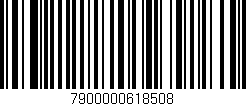 Código de barras (EAN, GTIN, SKU, ISBN): '7900000618508'