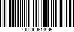Código de barras (EAN, GTIN, SKU, ISBN): '7900000618935'