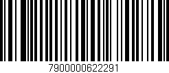 Código de barras (EAN, GTIN, SKU, ISBN): '7900000622291'