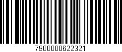 Código de barras (EAN, GTIN, SKU, ISBN): '7900000622321'