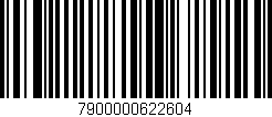 Código de barras (EAN, GTIN, SKU, ISBN): '7900000622604'