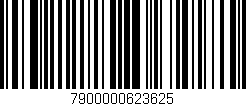 Código de barras (EAN, GTIN, SKU, ISBN): '7900000623625'