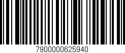 Código de barras (EAN, GTIN, SKU, ISBN): '7900000625940'