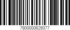 Código de barras (EAN, GTIN, SKU, ISBN): '7900000626077'